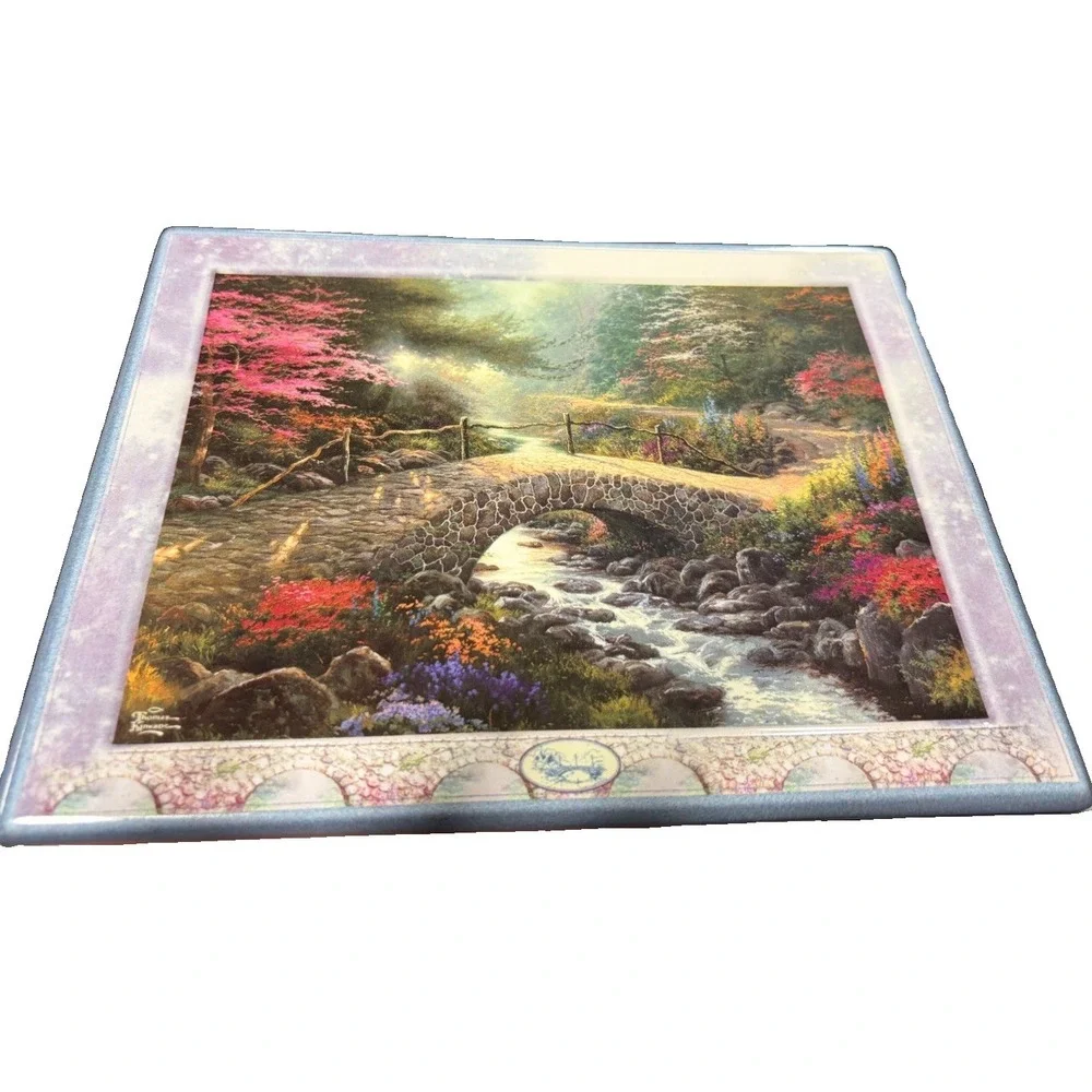 Thomas Kincaid Bridge Of Faith Tile Bridges Of Life Bradford Exchange 1999 8136A